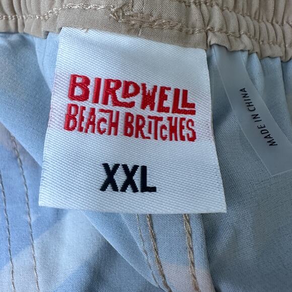 Birdwell x Pendleton Wright Hybrid Board Shorts Men’s 2XL XXL Beige Blue Aztec - Picture 5 of 9